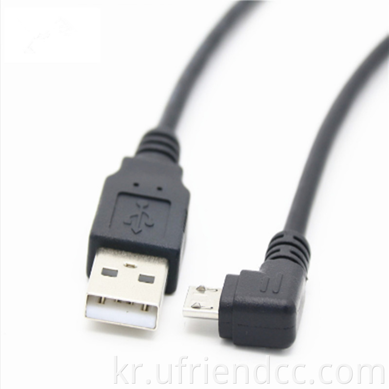 Hot Sell Down Up angled micro USB 케이블 배선 클립 핫 판매 USB 남성 데이터 충전, 데이터 충전 USB 2.0 커넥터, 마이크로 CE